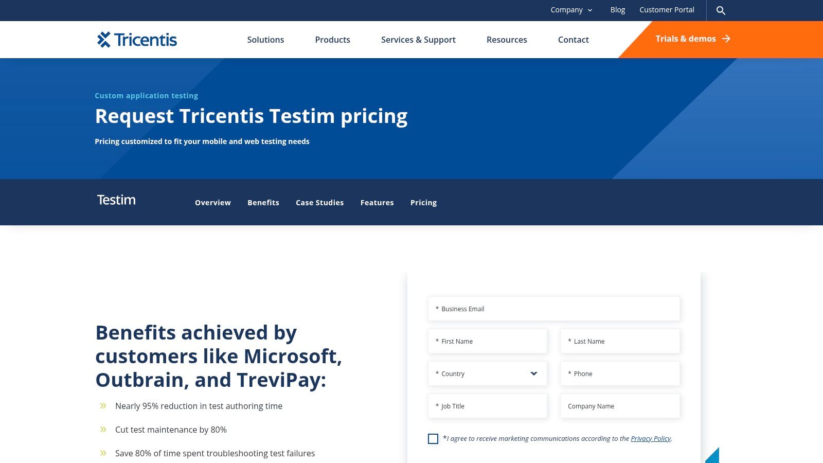 Tricentis Testim