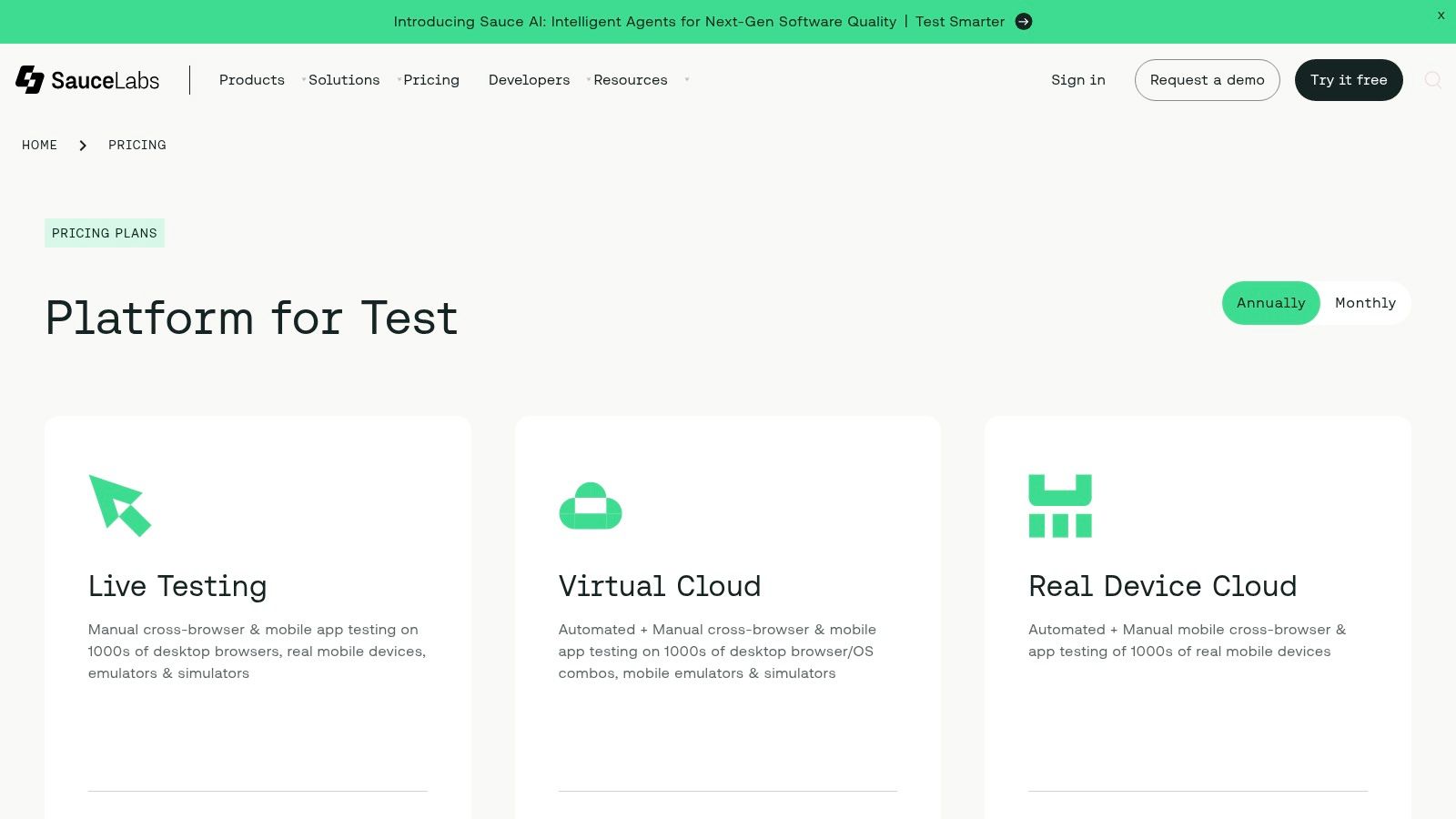 Sauce Labs (incl. Sauce AI)