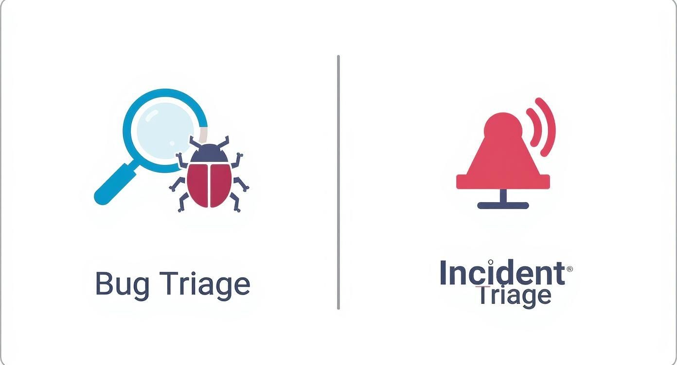 Infographic about triage in software